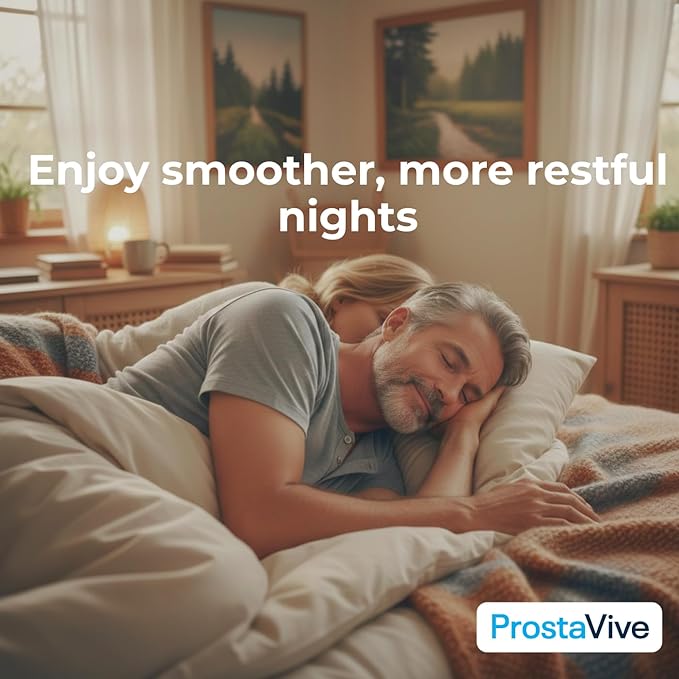 ProstaVive Advanced Prostate Support Formula - Complete Urinary &amp Bladder Health Supplement - Helps Promote Strong Flow &amp Emptying - Natural Powder - Gluten Free Non-GMO