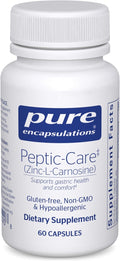 Pure Encapsulations Peptic-Care - Zinc-L-Carnosine - Gut Health &amp Antioxidant Supplement - Supports Gastric Health* - Vegan &amp Gluten-Free - 60 Capsules