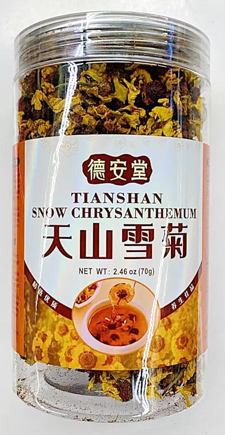 TeaTianshan Snow Chrysanthemum Tea Dried Flower Herbal Tea 2.46 oz (70g) 天山雪菊