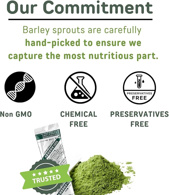 山本漢方製薬株式会社 YAMAKAN Young Barley Grass Powder Greens Superfood Powder Rich in Nutrients Minerals Vitamins &amp Plant-Based Protein for Women &amp Men Barley Grass from Japan Non GMO 88 Count