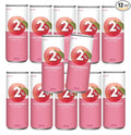 LOTTE 2% Soft Drink Peach/Plum Variety (240ml/Pack) (Peach 12 Cans)