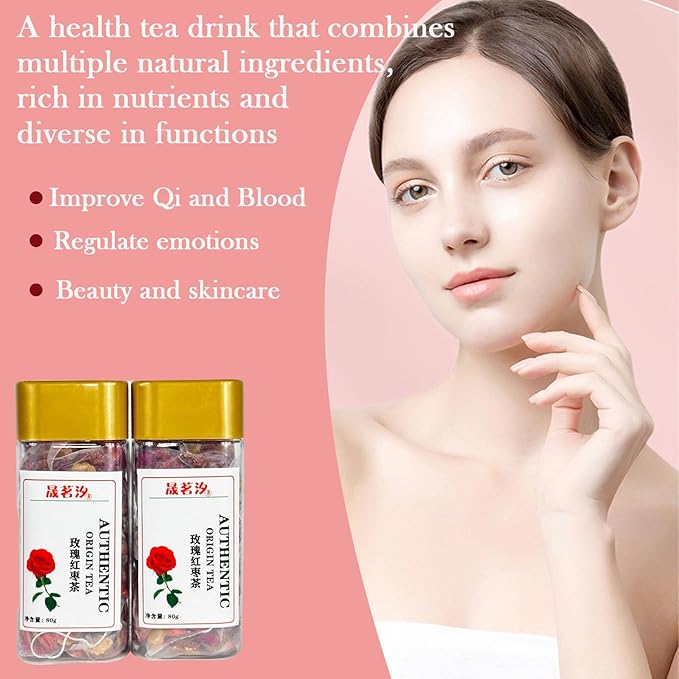 Longan Red Date Tea Rose Red Jujube Fruit Goji Berry Tea Bags Women's Five Treasures Tea Date Longan Goji Berry Roses Wolfberry Flower Chinese Herbal Fruit No addition Caffeine Free 桂圆红枣枸杞茶 玫瑰红枣茶 160g