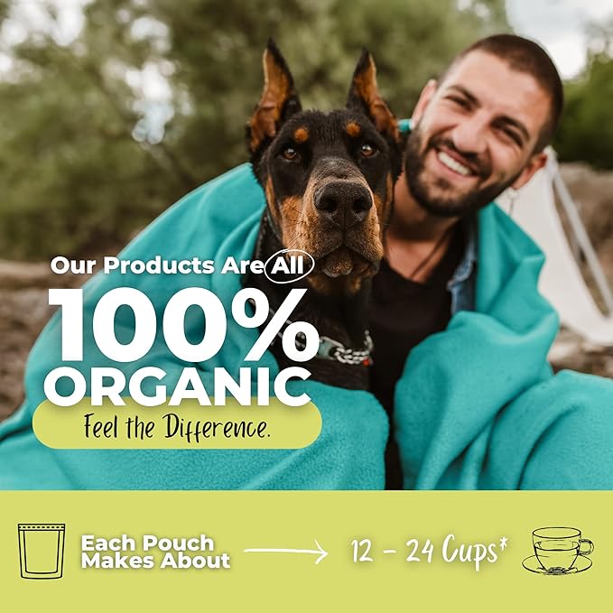 Fertility Support Loose Leaf Tea For Him w/ Alfalfa Red Rooibos | Organic Herbal Tea | 2 oz (57 gram) | Decaf Vegan Healthy No Caffeine Organic Herbs No Natural or Artificial Flavors Resealabl