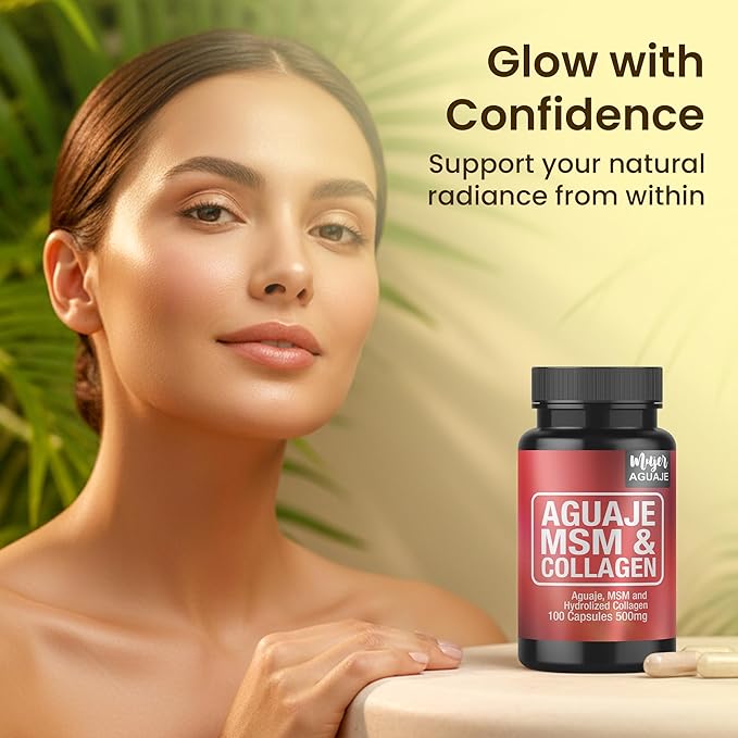 | Collagen + MSM + Aguaje | Peruvian Superfruit Beauty Support for Skin Hair &amp Feminine Shape