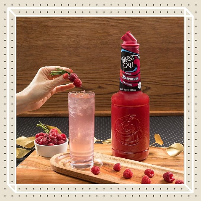 Finest Call Premium Fruit Puree Drink Mix 1 Liter Bottles (33.8 Fl Oz) Variety Pack of 6