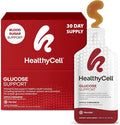 HealthyCell Glucose Support Supplement to Support Balanced Blood Sugar - Berberine Cinnamon &amp Chromium for Healthy Insulin Function &amp Proper Glucose Metabolism - 30 Gel Packs Apple Cinnamon