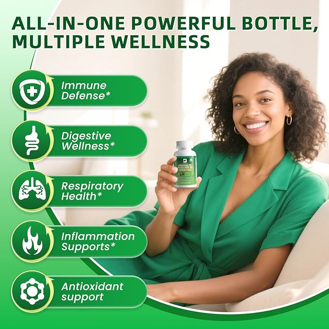 Oil of Oregano with Black Seed Oil - Oregano Oil Capsules Organic | Moringa Garlic Olive Elderberry Echinacea Fennel - 95% High Carvacrol Oregano Support Immune Digestive | 150 Capsules Non-GMO
