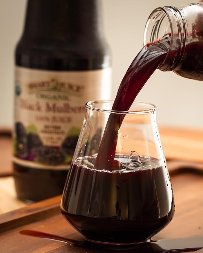 Smart Juice Organic Black Mulberry Juice - 33.8 fl oz (1L) - (case of 6)