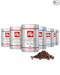 illy Whole Bean Coffee Classico Medium &amp Decaffeinated Roasts 100% Arabica Premium Italian Coffee Ideal for Espresso Drip Moka and French Press Brewing 8.8oz 6 Variety Pack