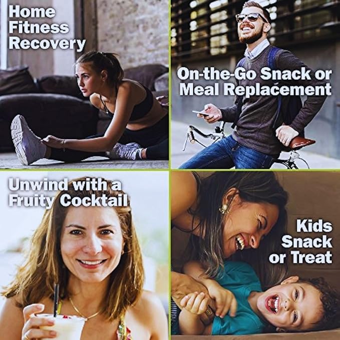 DrinkFit Fruit Smoothie | Real Fruit Puree Low Sugar Gluten:Free &amp Non:GMO Banana Smoothie Mix : Makes 32 Smoothies 64 Fl Oz (Banana)