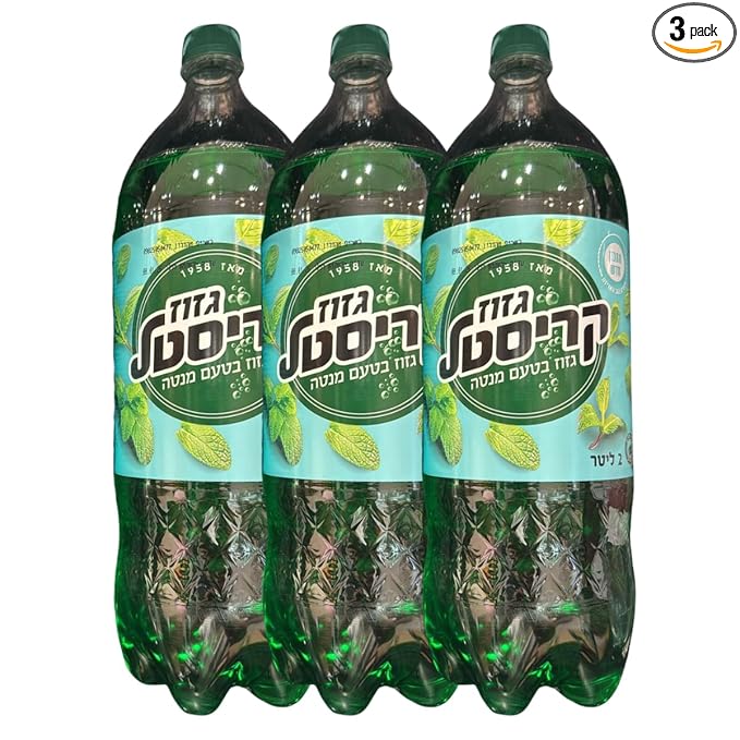 Kosher Crystal Israeli Mint Soda 2L Pack of 3
