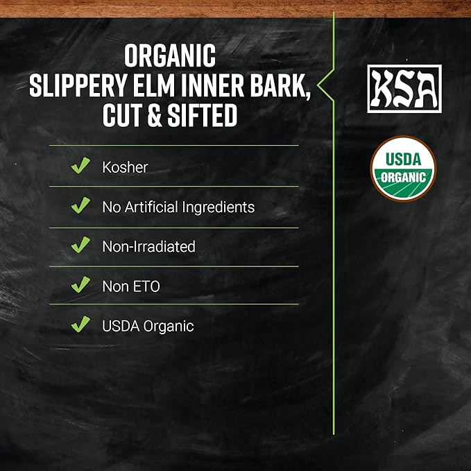 Frontier Bulk Slippery Elm Inner Bark C/S Organic 16 Ounce