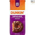Dunkin' Turtle Love Flavored Dark Roast Ground Coffee 11 Ounce (Pack of 6)