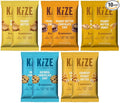 KiZE Energy Bars - Peanut Butter Lovers Variety Pack - Gluten Free Dairy Free Options Non-GMO and High Protein Meal Replacement Energy Bars Clean and Simple Food Ingredients - 7-10g High Protein S