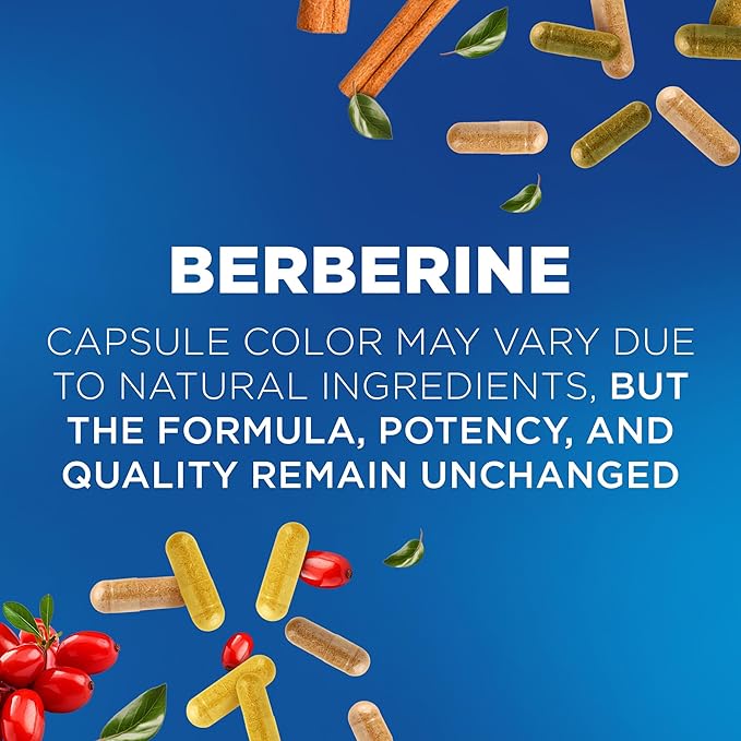 Nutrivein Premium Berberine 1200 mg with Ceylon Cinnamon - 120 Capsules: High-Absorption Berberine Supplement for Defenses Digestion &amp Metabolism