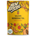 Berberine Tea 45g Natural Organic Caffeine-Free Blend Non-GMO Herbal in Plastic-Free Stand Alone Pouch Delicious Antioxidant for Immune Support (Peach)