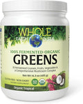 Whole Earth &amp Sea from Natural Factors Organic Fermented Greens Vegan Whole Food Supplement Tropical 14.3 Oz