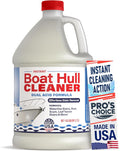 [1 Galllon] Instant Boat Hull Cleaner - Made in USA - Powerful Dual Acid Formula Easily Removes Scum Lines Rust Stains Hard Waterlines &amp More from Fiberglass Gelcoat &amp Painted Boat Surface