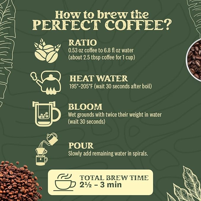 Kwiso Coffee Honey Process Tarrazu Costa Rica Single Origin Arabica 17.6 oz Ground Coffee Medium Roast Gourmet Specialty 500 g