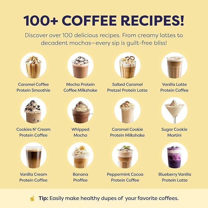 Protein Iced Coffee - Premium Whey Protein &amp Instant Iced Coffees - 100% Natural Cold Brew - Zero Artificial Flavors &amp Sweeteners 80 mg Caffeine Per Serving No Added Sugar 20 Servings - 4 P