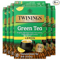 Twinings Green Tea with Lemon Individually Wrapped Bags 20 Count (Pack of 6) Zesty Citrus Aroma &amp Flavour Caffeinated Enjoy Hot or Iced 120 Teabags