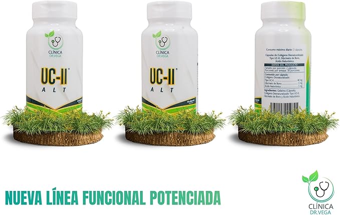 CLINICA DR. Vega | UC-II ALT | Type II Collagen + Boron Glycinate + Hyaluronic Acid | Daily Support for Mobility &amp Active Lifestyle | 60 Capsules