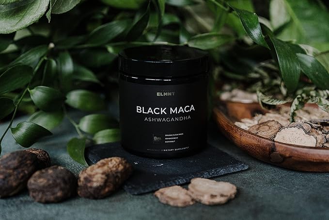 40000mg 40x Strength Organic Black Maca Root w. Ashwagandha - #1 Highest Potency Black Maca Root Capsules for Men Supplement 40:1 Extract - 100% Pure Maca Peruana Maca Powder Pills Gelatinized