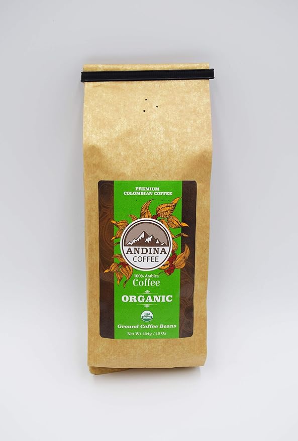 Andina Colombian Organic Medium Roast - Ground Coffee 100% Arabica (5)