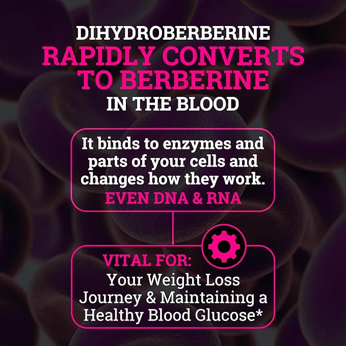 Black Forest 5X Berberine a Dihydroberberine Supplement (Super Berberine Now 5X More Effective Than Regular Berberine HCL) Best Dihydroberberine with Ceylon Cinnamon - Similar to Berberine Phytosome