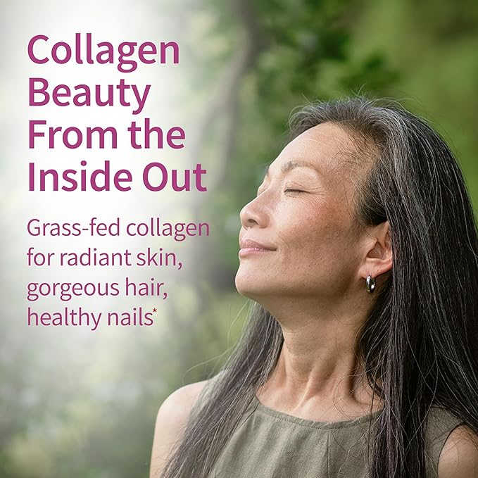 Garden of Life Grass Fed Collagen Beauty - Strawberry Lemonade 20 Servings Powder for Women Men Hair Skin Nails Hydrolyzed Collagen Peptides Protein Powder Supplement