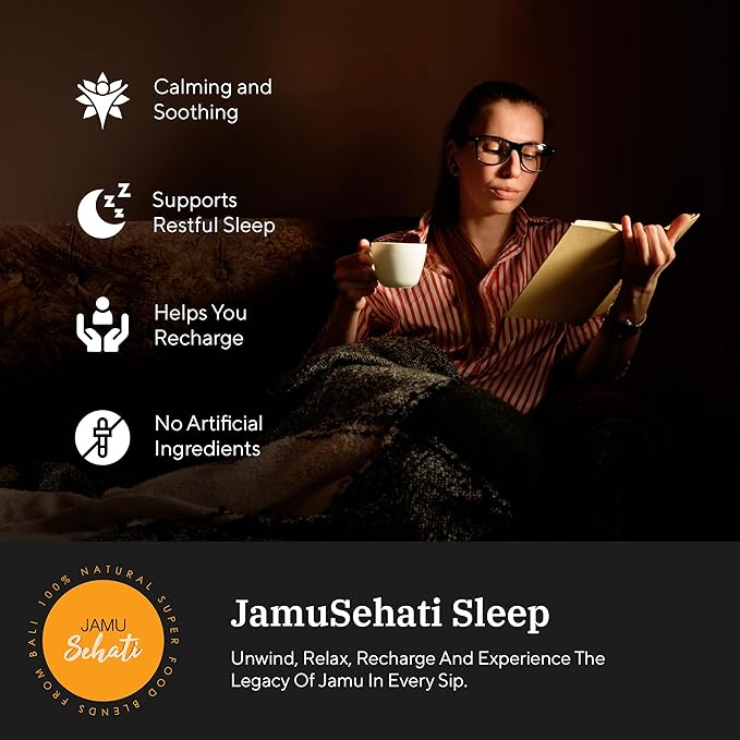 JAMUSEHATI Sleep Natural Superfoods Blend from Bali Containing Ginger Nutmeg Cinnamon and Star Anise Cylinder (300g)