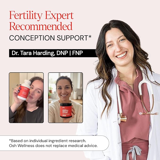 Freshly Moms Ayurvedic Fertility Supplements for Women | Support Ovulation | Conception for Women | Egg Quality | Maca Root Vitex &amp Vitamins | Vegan | 90 Capsules - OSH Wellness