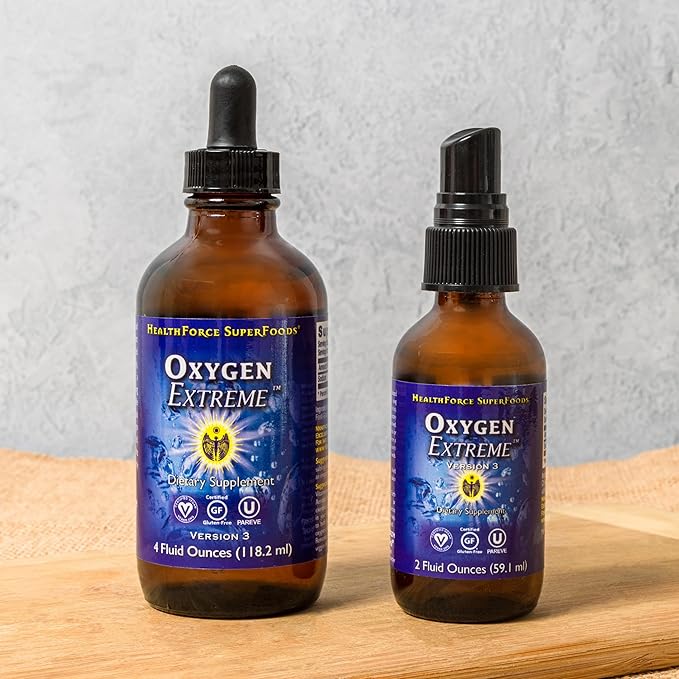 HealthForce SuperFoods Oxygen Extreme - Liquid - 4 Fl Oz Liquid Dropper