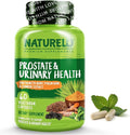 NATURELO Prostate &amp Urinary Health Comprehensive Formula with Saw Palmetto Pygeum Tumeric Plant Sterols Broccoli and Lycopene 60 Vegetarian Capsules