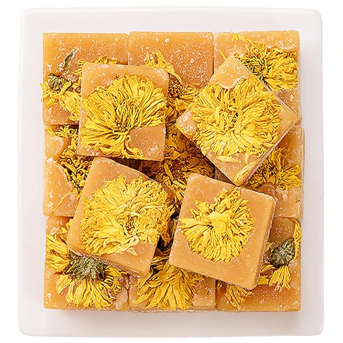 Dried Chrysanthemum Flowers Rock Sugar Tea 10.58 oz Chrysanthemum Honey Flower Tea Sugar
