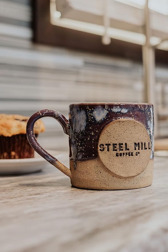 Steel Mill Coffee Co. Blueberry Crumble Flavored Coffee - Ground 2lb Medium Roast 100% Arabica Vegan Gluten-Free Sugar-Free