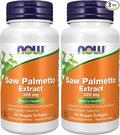 Now Supplements Saw Palmetto Extract 320 mg with Pumpkin Seed Oil Men's Health* 90 Veg Softgels (Pack of 2)
