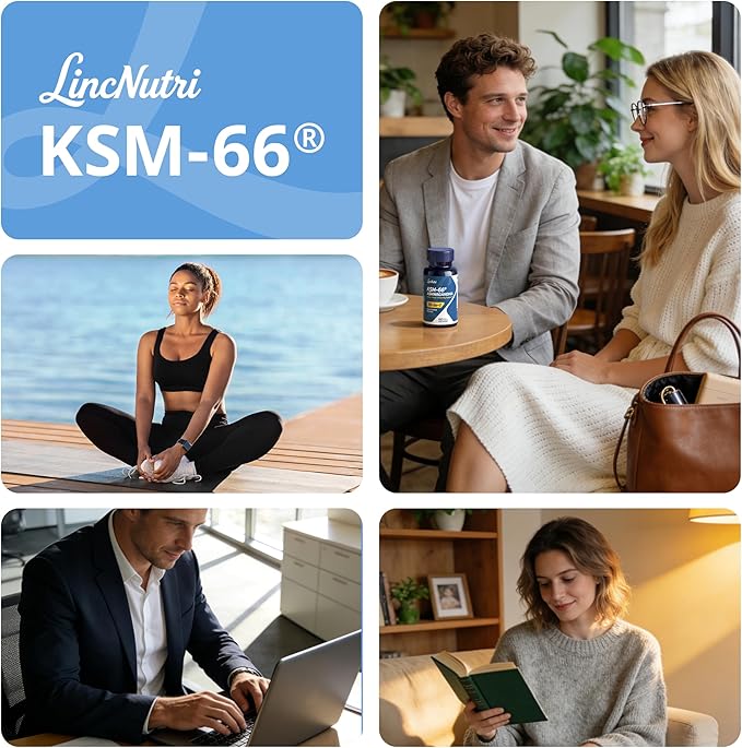 KSM-66 Ashwagandha Supplements | Ashwagandha Root Extract for Women &amp Men | 10-in-1 Adaptogen Complex for Cortisol Support Stress Energy &amp Immune Support | 60 Vegan Capsules