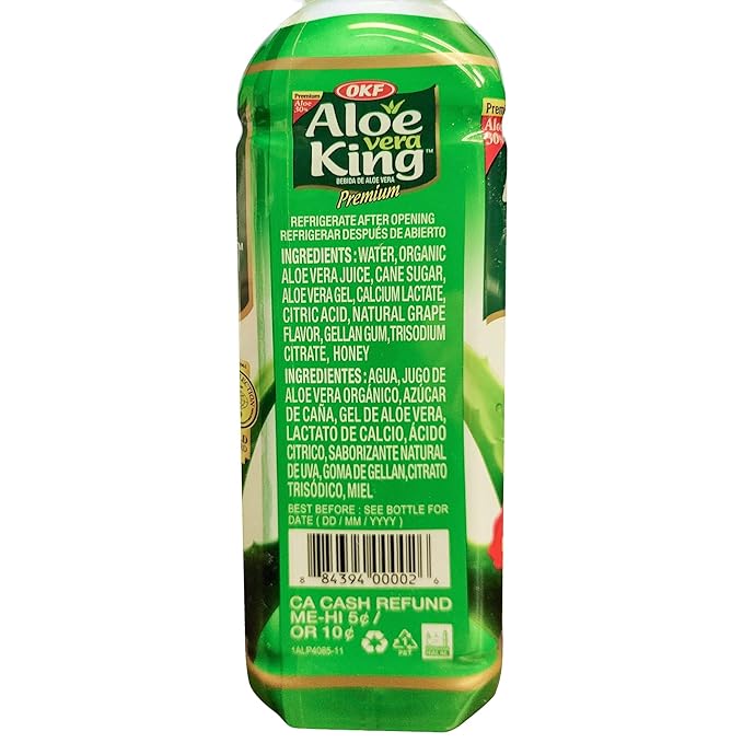 OFK Aloe Vera King Aloe Vera Drink Original 16.9 Oz (Pack of 6)
