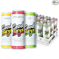 Good Daze Energy Drink with 200mg of Caffeine from Tea Sugar Free B Vitamins L-Theanine Pre Workout Performance with Antioxidants Variety Pack 12FL OZ Cans (Pack of 12)