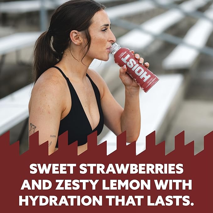 HOIST Premium Military Hydration Electrolyte Drink – Strawberry Lemonade &amp Blue Raspberry Twin-Pack (2×12-Pack) – IV-Level Electrolytes for Rapid Hydration &amp Performance