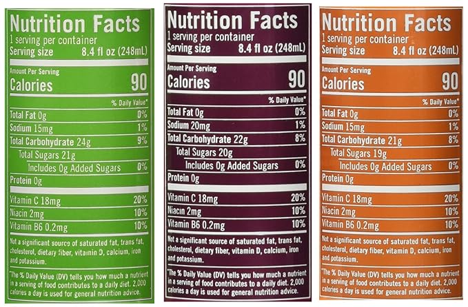 IZZE Fortified Sparkling Juice 8 Apple 8 Clementine 8 Blackberry (8.4oz/can Total Pack of 24)