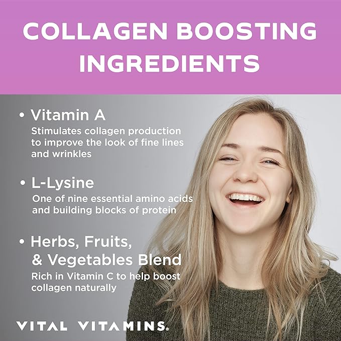 Vital Vitamins Multi Collagen Pills (150 ct) + Vegan Collagen Booster (60 ct)