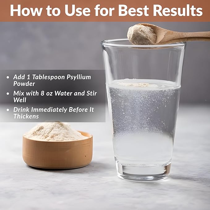 Psyllium Husk Powder 1.5lb | Easy Mixing Dietary Fiber | Cleanse Your Digestive System | Finely Ground Powder | Ideal for Gluten Free Baking | Non-GMO