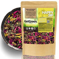 Summer Brew Natural Energy Boost Loose Leaf Tea w/ Hibiscus Lemon Balm Rose Petals | Organic Herbal Tea | 2 oz (57 gram) | Decaf Vegan Healthy ZERO Caffeine Organic Herbs Resealable | Happy S