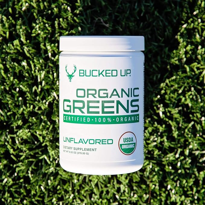Greens Superfood Powder Unflavored | 8 Most Essential Mixed Greens | Certified 100% Organic | Chlorella Spinach Kale Spirulina Alfalfa Broccoli Wheat Grass &amp Barley Grass | 30 SERV | 9.52 O