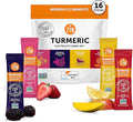 ZYN Electrolyte Drink Mix Hydration Packets Electrolytes Powder Hydration Packets w/Turmeric Curcumin Vitamin C and D Zinc Hydrate Electrolyte Powder Packets for Wellness Variety Pack of 16