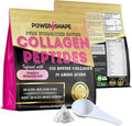 Collagen Peptides 1lb –100% Hydrolyzed Bovine Collagen – Non-GMO 15g per Serving – Supports Skin Hair Joints – New Formula with Vitamin C &amp Hyaluronic Acid Unflavored 16oz