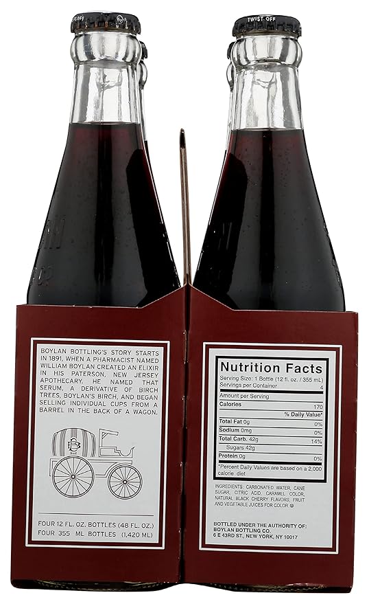 Boylan Black Cherry 48 Fluid Ounce (Pack of 6)