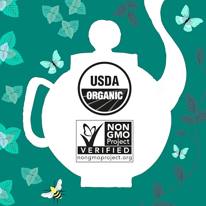 Clipper Tea Organic Mint &amp Fennel Herbal Tea After Dinner Mints - USDA Organic Non-GMO Sustainable Caffeinated British Tea 6 Pack 120 Unbleached Tea Bags